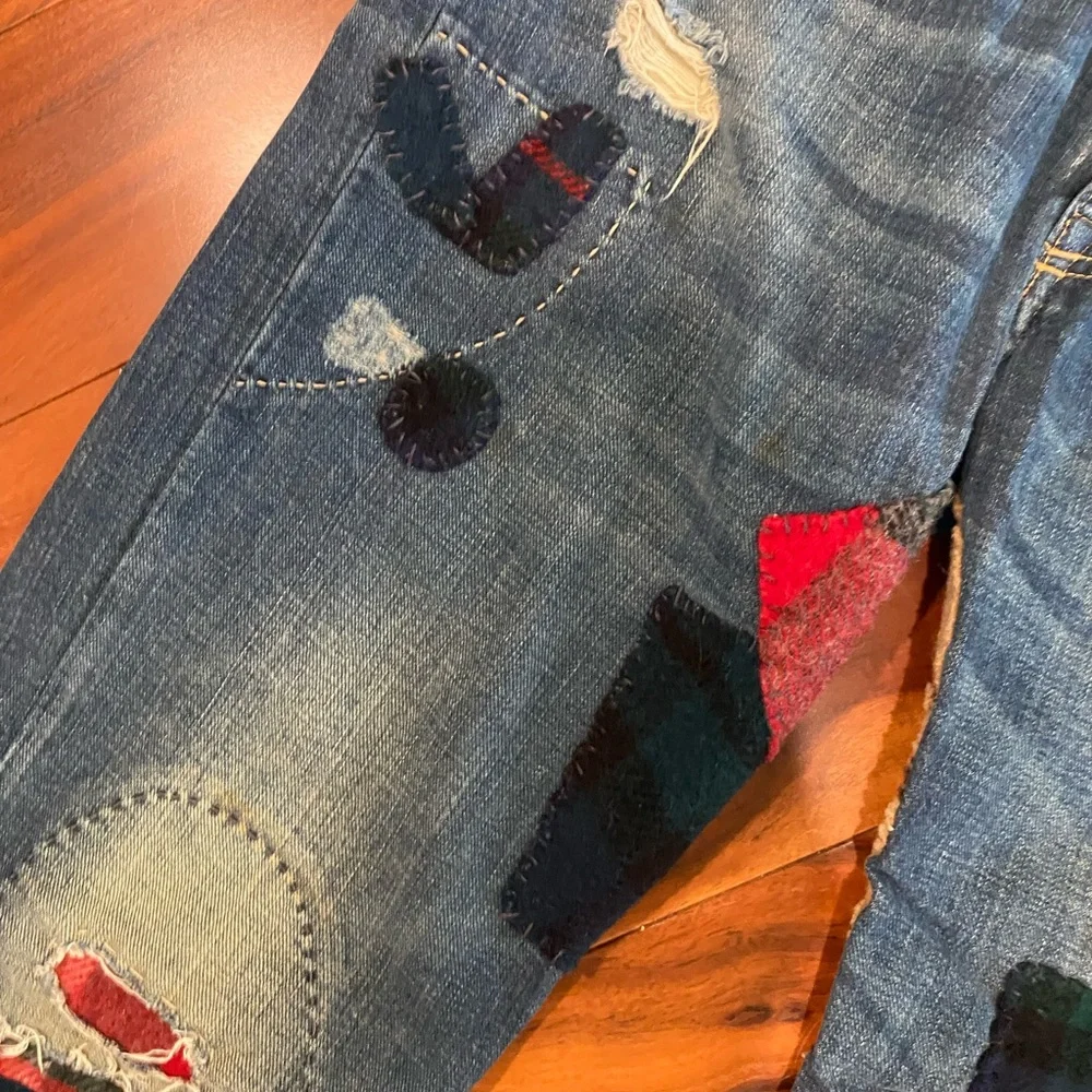 RALPH LAUREN PATCHWORK JEANS - Picture 6 of 16